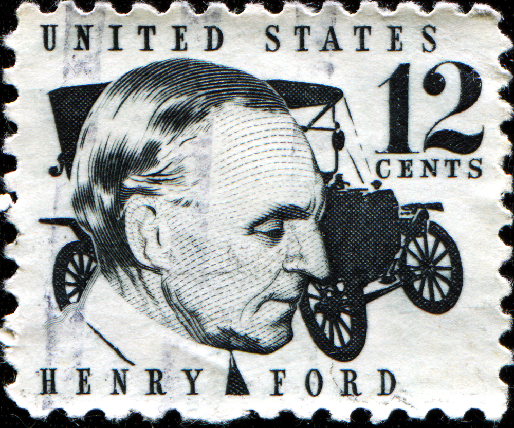 Sukcesy Forda były tak znaczące dla gospodarki USA, że doczekał się nawet własnego znaczka pocztowego. A to wielki zaszczyt.