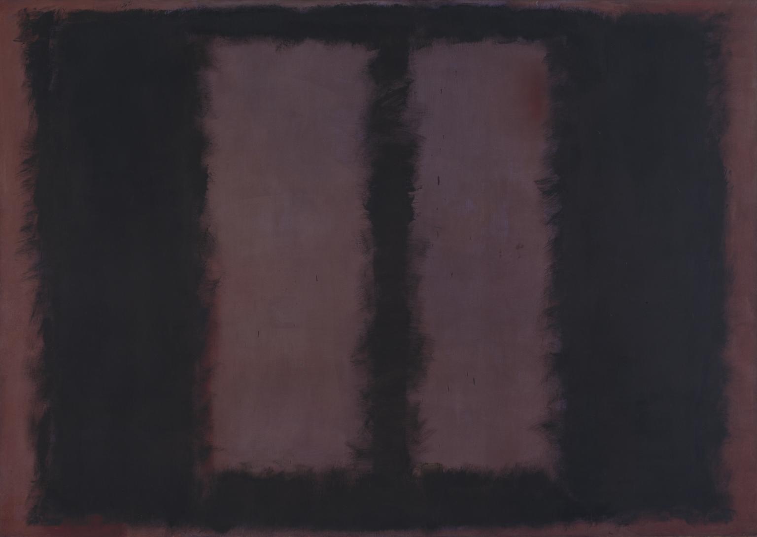 Mark Rothko, Czarny na bordowym, 1958 r., TATE Gallery w Londynie.